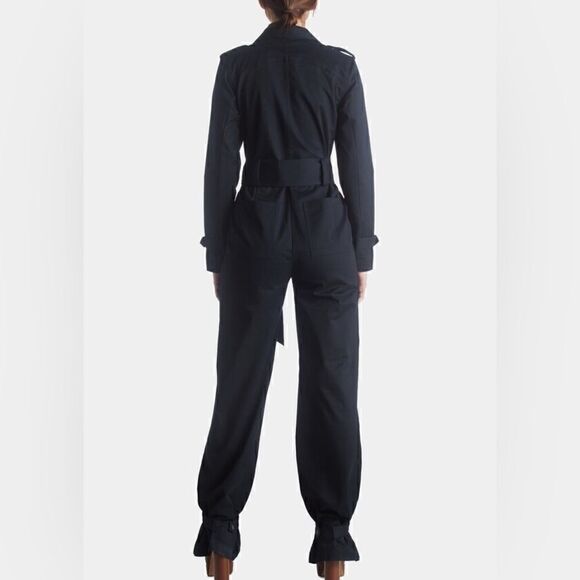 NWT Lita Ciara Twill Trench Jumpsuit - Picture 6 of 12